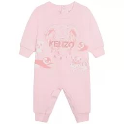 Combinaison en coton Fille Rose