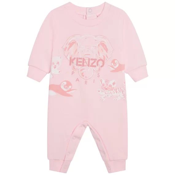 Combinaison en coton Fille Rose