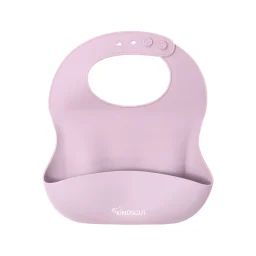 Bavoir Bébé En Silicone Rose Pâle