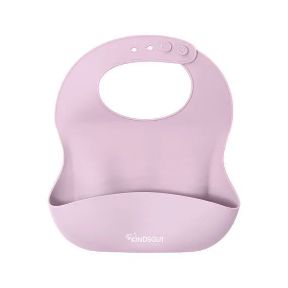 Bavoir Bébé En Silicone Rose Pâle