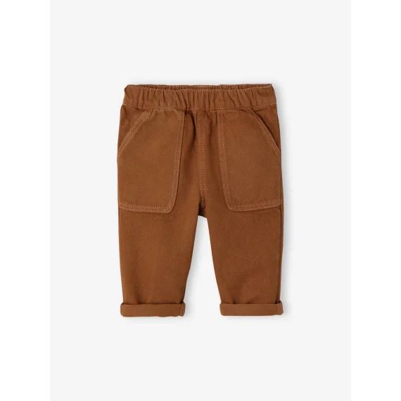 Pantalon loose taille élastiquée bébé garçon rouille