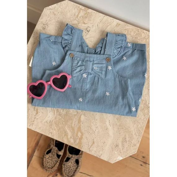 Salopette Bébé En Chambray Ciao Milano Bleu