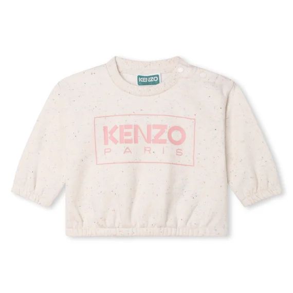 Sweat-shirt en molleton gratté Fille Beige