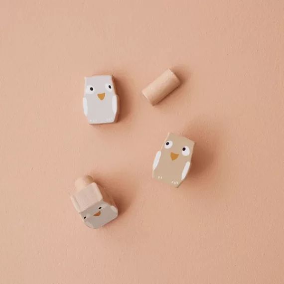 Lot de 3 crochets chouette Edvin
