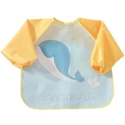 Bavoir à manches plastifié Baleine
