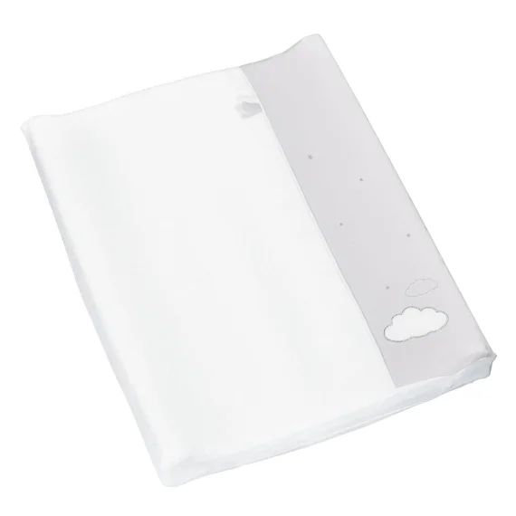 Matelas À Langer En Coton Blanc/gris
