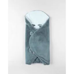 Couverture Promenade En Fausse Fourrure – Bleu Bleu