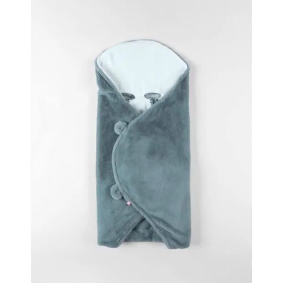 Couverture Promenade En Fausse Fourrure – Bleu Bleu