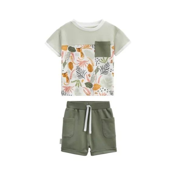Ensemble Bébé T-shirt Et Short Dumbea Vert