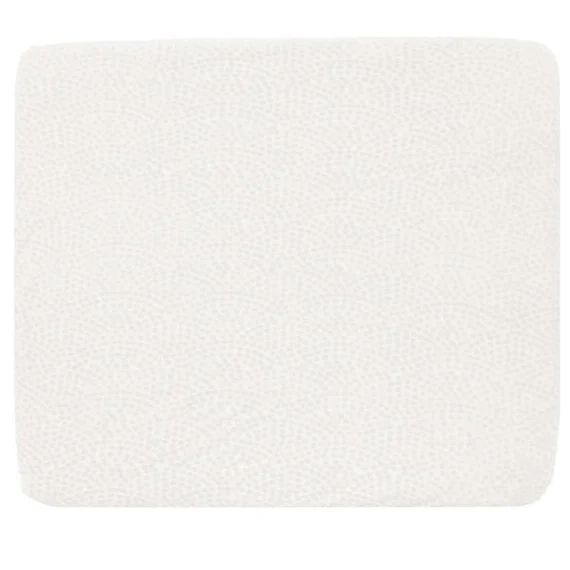 Housse De Matelas À Langer Élastique Roba – Seashells – En Coton Bio Doux Et Respirant – Écru – Motif Pois En Relief Beige