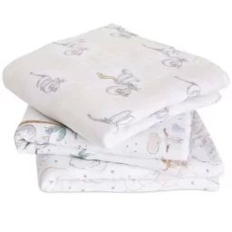 Lot de 3 langes Musy My Darling Dumbo (70 x 70 cm)
