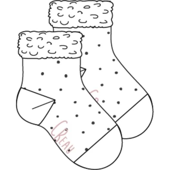 Chaussettes à motifs Fille Blanc