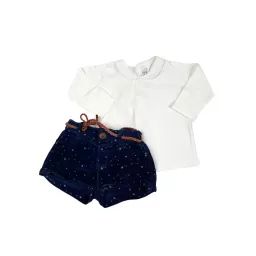 Ensemble Blouse Fille et short 9/12 mois