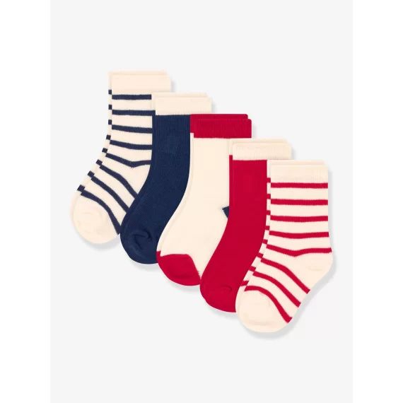 Lot de 5 paires de chaussettes enfant PETIT BATEAU multicolore