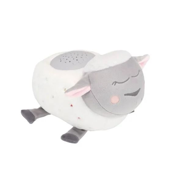 Badabulle Veilleuse Mouton Peluche – Projection d&rsquo;étoiles&Berceuses blanc