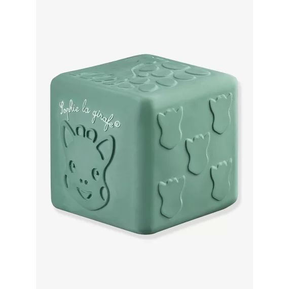 Cube aux textures Sophie la Girafe – VULLI vert