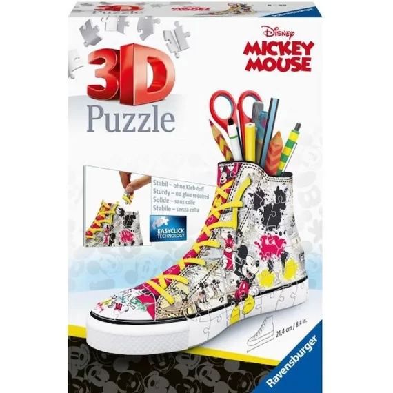 Puzzle 3D Sneaker – Disney Mickey Mouse blanc