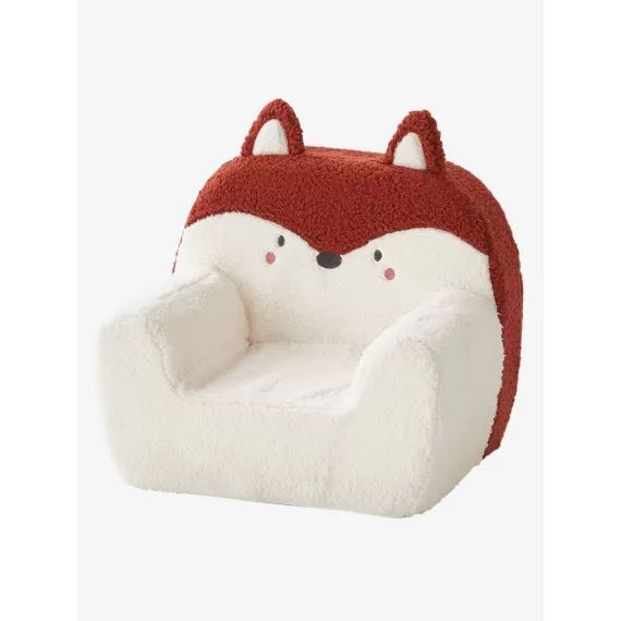 Fauteuil en mousse et fausse fourrure Renard blanc renard