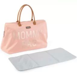 Sac à langer à anses Mommy bag rose clair