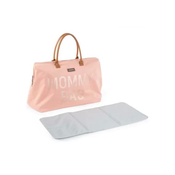 Sac à langer à anses Mommy bag rose clair