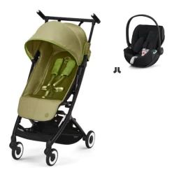 Poussette Cybex Libelle – Nature Green + Coque Auto Cloud T i-Fix – Sepia Black (2023)