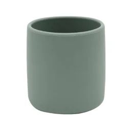 Gobelet Bébé – Verre En Silicone Vert Amande