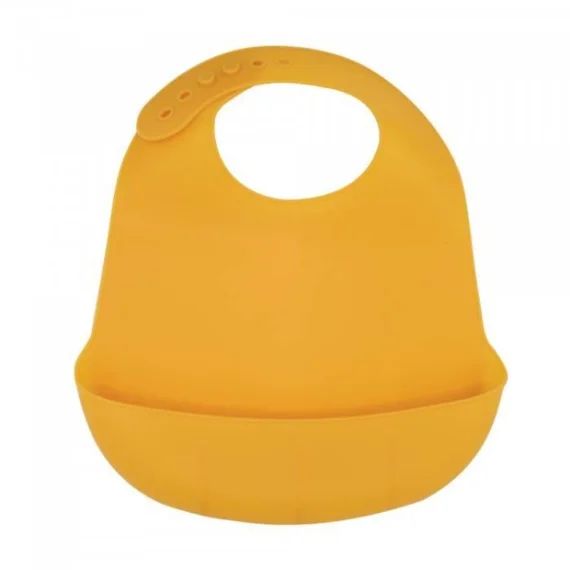 Bavoir Silicone Moutarde Orange