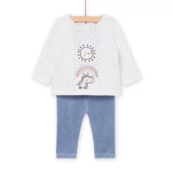 T-shirt Et Legging – Gris