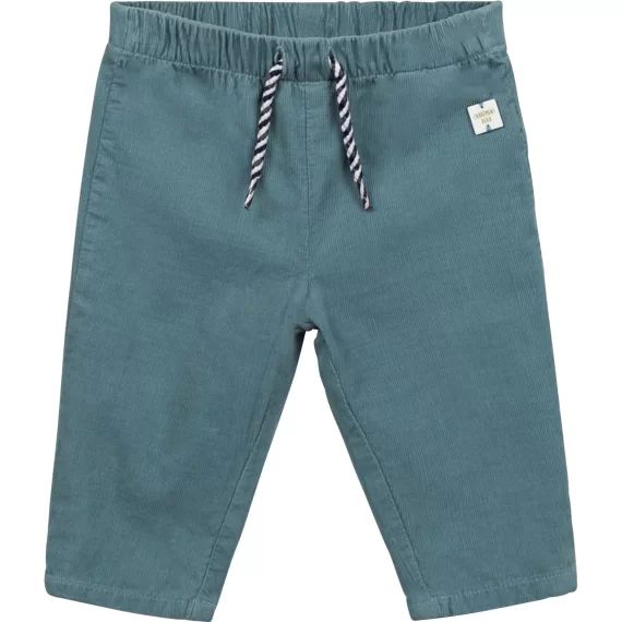 Pantalon en velours cordon Garçon Vert