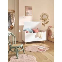 Coffre à jouets XL LIGNE CONFETTI blanc