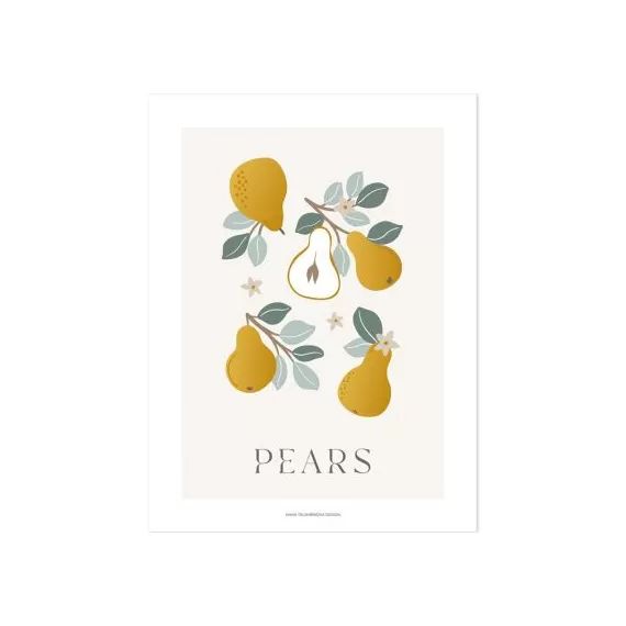 Affiche poires Pears (30 x 40 cm)