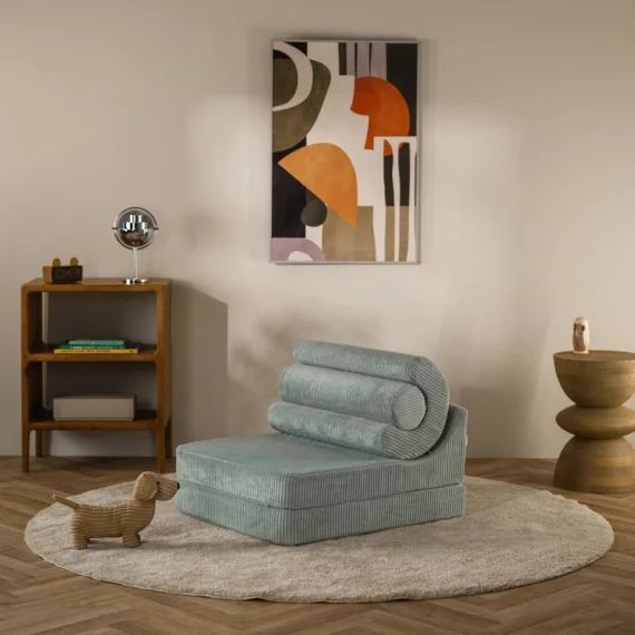 Pouf Enfant Velours Côtelé Flipster Peppermint Green