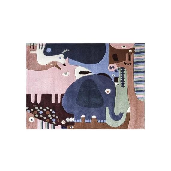 Tapis puzzle animaux safari 2 (120 x 140 cm)