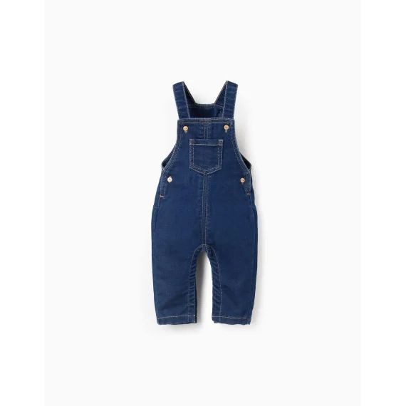 Salopette En Denim Souple Bleu
