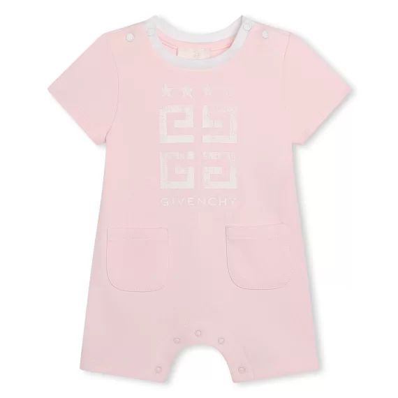 Combinaison courte en coton UNISEXE Rose