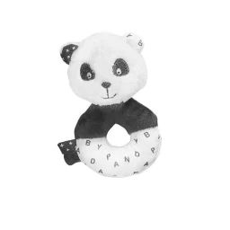 SAUTHON Hochet rond Panda Chao Chao blanc