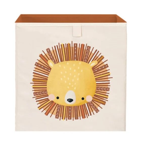 Boîte De Rangement Carrée Chompy Le Lion Jaune