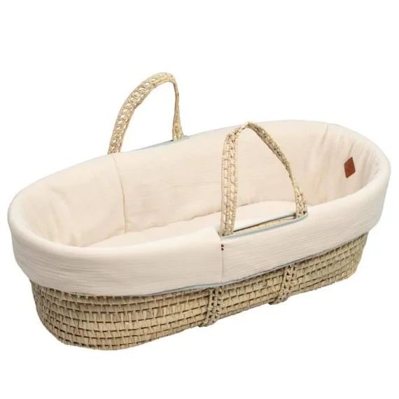 Couffin Bébé Avec Matelas Habillage Et Drap Housse Beige Taille Unique Beige