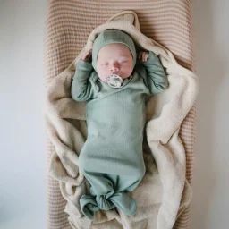 Cape de bain en coton bio Fog