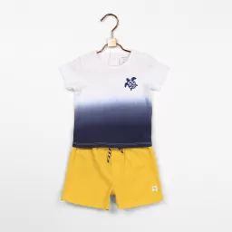 T-shirt manches courtes Garçon Bleu