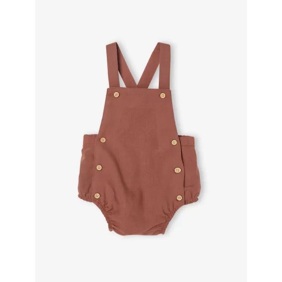 Combinaison bébé naissance forme barboteuse rouille
