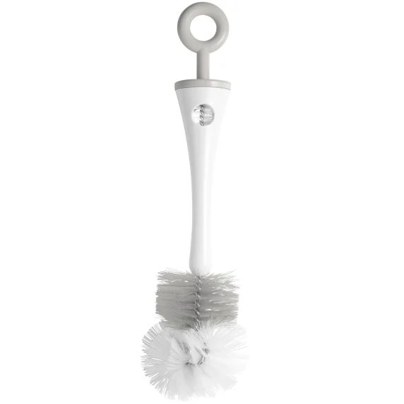 Goupillon pour biberon 2 en 1 gris