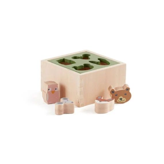 Boîte À Formes En Bois Edvin – Kids Concept Beige