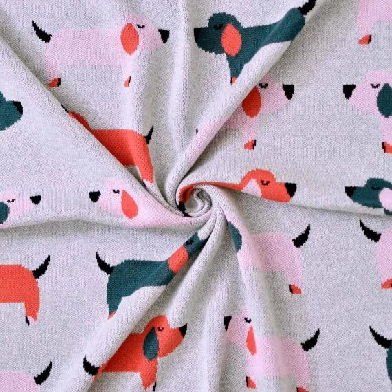 Couverture En Coton Bio Gots Rose