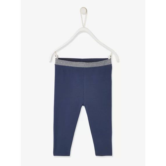 Legging bébé fille ceinture pailletée Oeko-Tex® marine