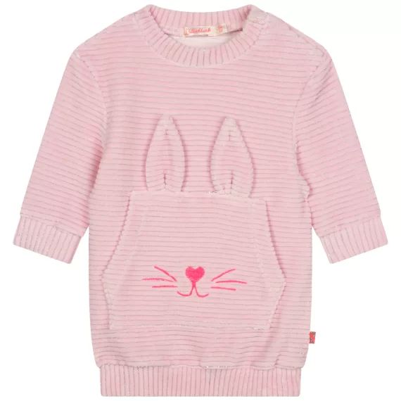 Robe en velours côtelé Fille Rose