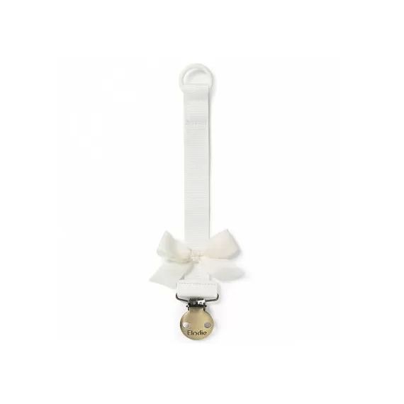 Attache sucette noeud Vanilla White