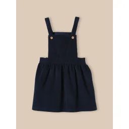 Robe-tablier En Velours Marine
