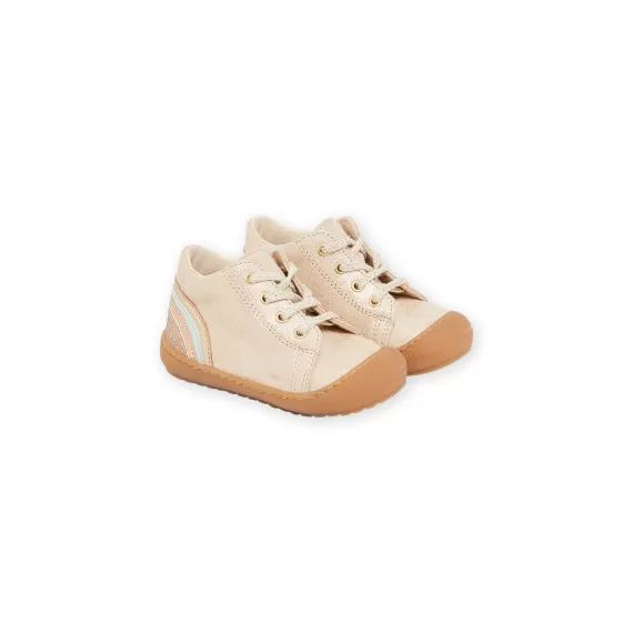 Botillons Dorés En Cuir