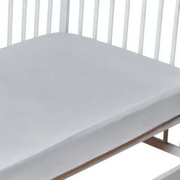 Drap-housse en coton, Coton uni gris